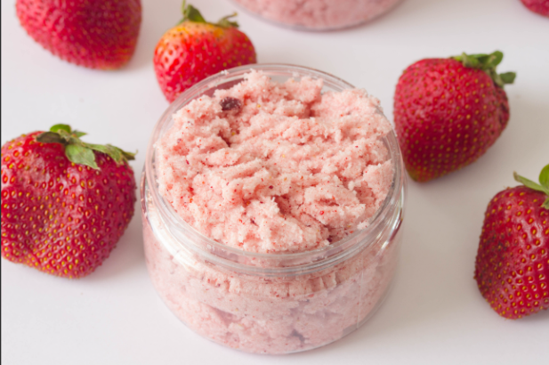 strawberry body scrub